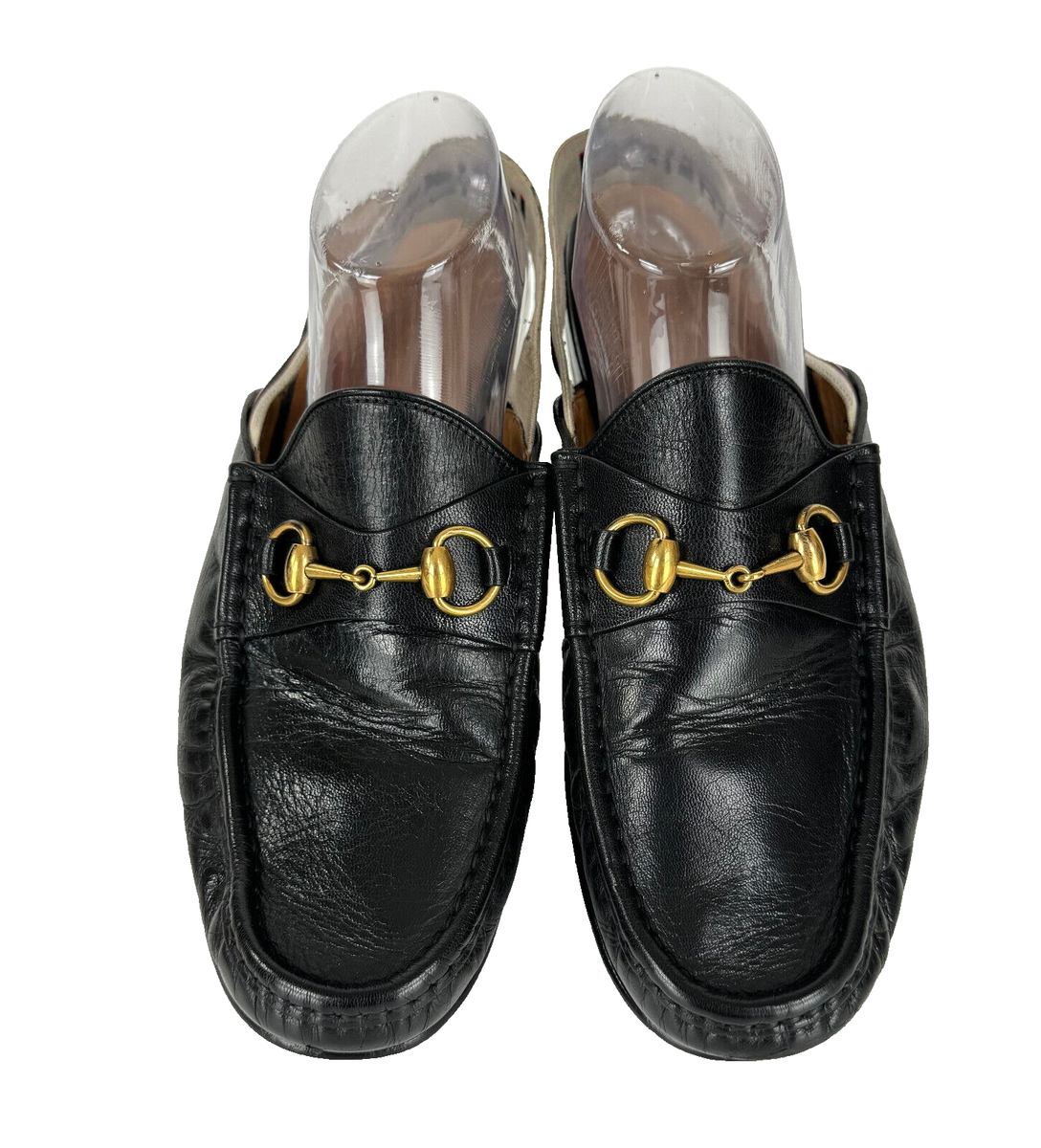 Gucci Auth Men 9.5 US 9 UK 43 EU Black Horsebit Stretch Gucci Auth Men 9.5 US 9 UK 43 EU Black Horsebit Stretch
