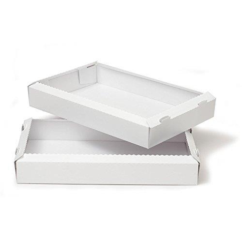 Decora 0320188 - Teglie in carta da forno Bianca, 3 Unità - 38x24 H 5 in cm