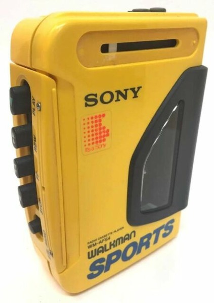 Sony Sports Walkman Wm-af54 Yellow Am/fm Radio Cassette Player for sale ...