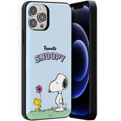 Snoopy Picnic Card Door Case for iPhone 17 16 15 14 Pro Pro Max Plus Korea made