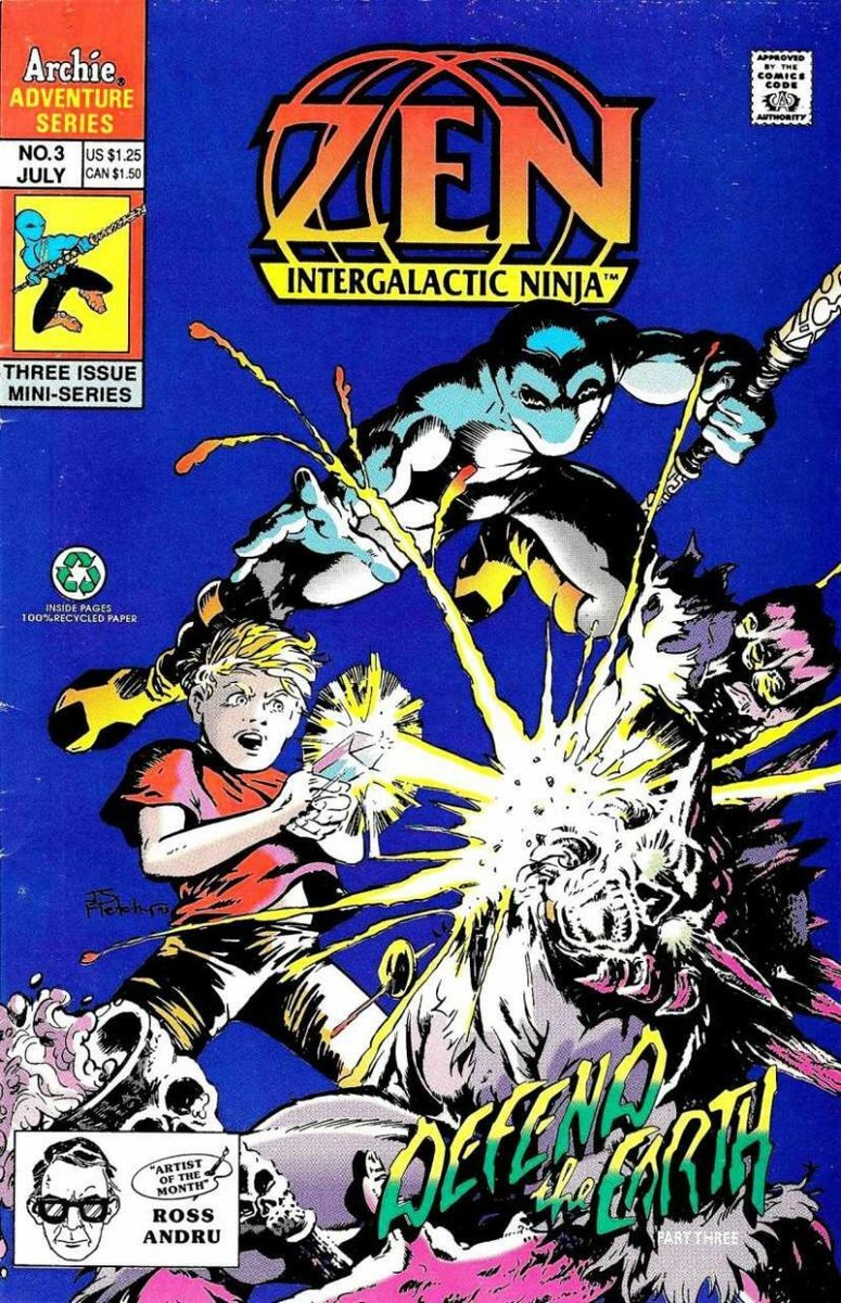【C17112】SEIREN/THE NEW WORLD ZEN Intergalactic Ninja #3, VF/NM, Steve Stern, Dan Cote, 1992