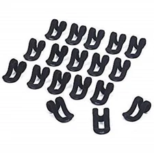 Only Hangers Slim-Line Set of (18) Mini Cascading Hooks (Black) New 