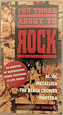 New "For Those About to Rock" VHS Live in Moscow AC/DC, Metallica, Pantera 1991