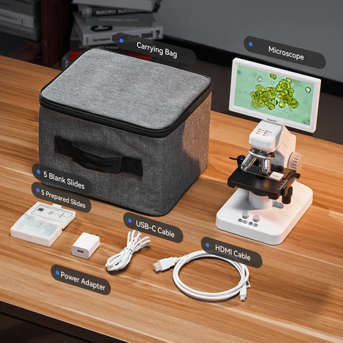 DM301 Max 1200X Wireless Digital Biological Microscope 7" Screen for Adults kid - Picture 10 of 10