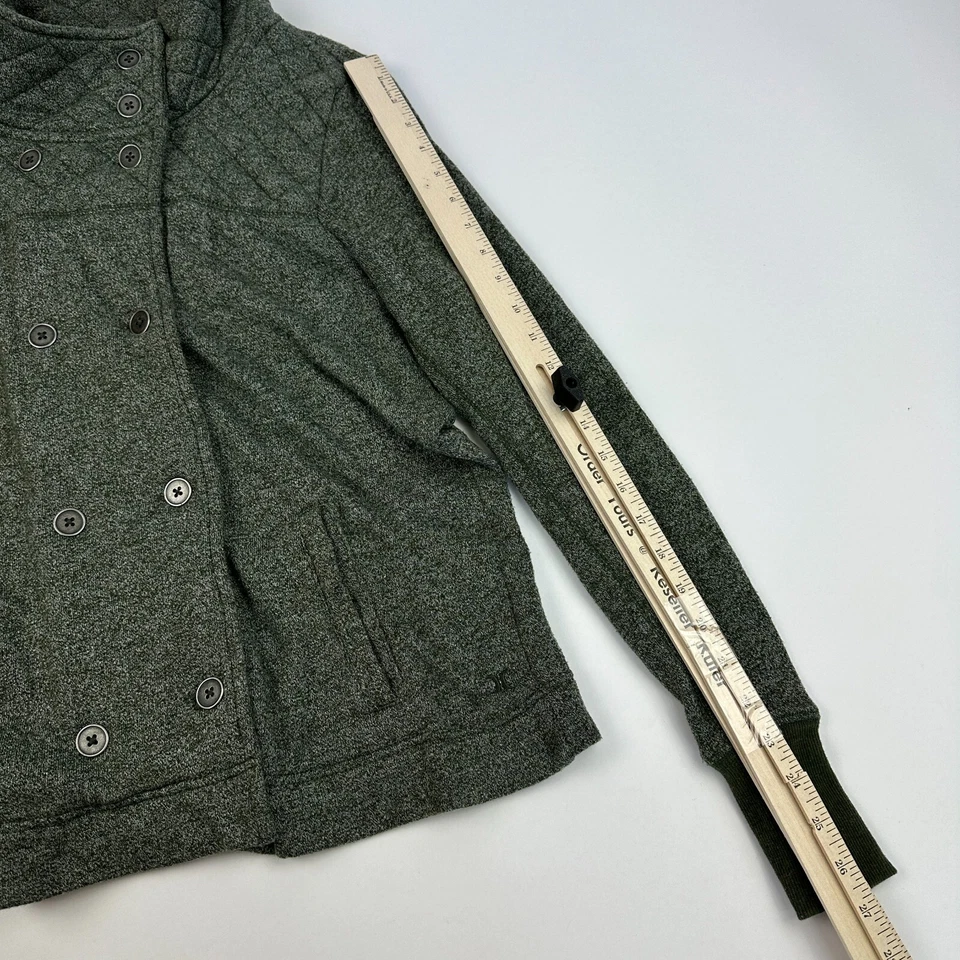 Suéter Sudadera Hurley Verde De Gran Tamaño Chaqueta Cuello Simulado Bolsillos Talla XL Foto 4 de 4