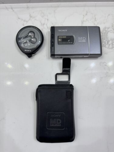 Lecteur mini-disque Sony MZ-E40 Walkman original avec étui et casque d'origine ! - Photo 1/11