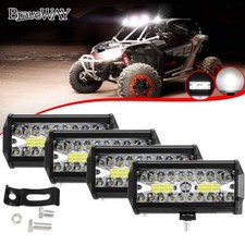 For Truck Offroad 4wd 4pcs 7 Inch Led Work Light Bar Pods Driving Fog Lamps