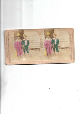 1898. Kinder. Keystone. Singley. My Angeline. Stereofoto. Selten+++++++