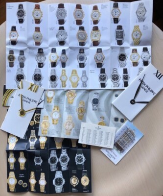 ORIGINAL NOS VINTAGE PATEK PHILIPPE CATALOG PAMPHLET NAUTILUS AQUANAUT  80-90s