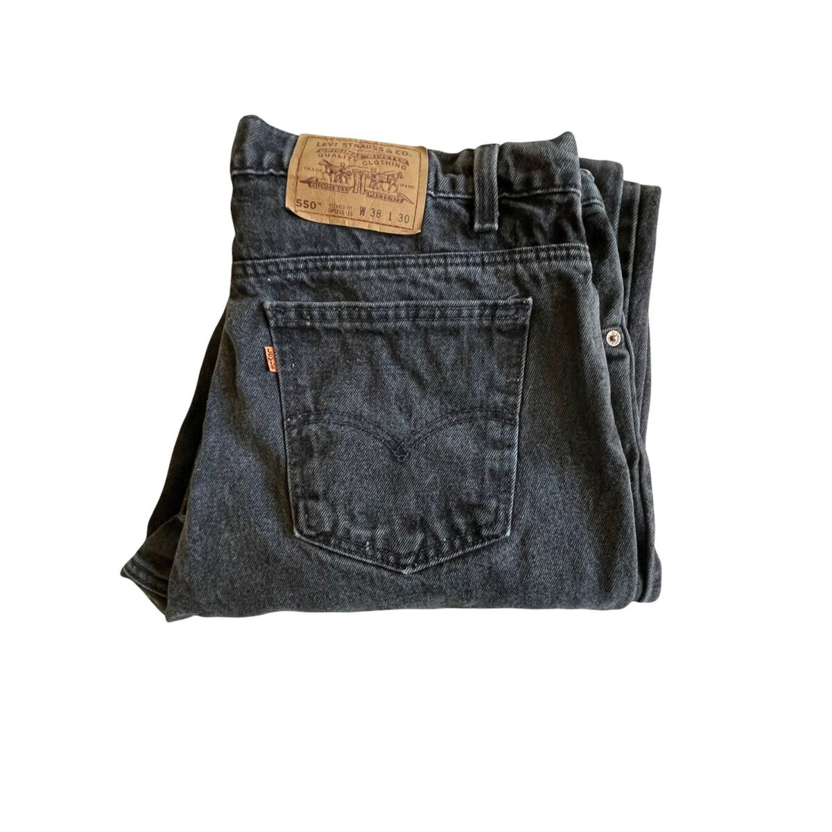 Vintage Levis 550 Black Jeans, Relaxed Fit, Made in USA Vintage Levis 550 Black Jeans, Relaxed Fit, Made in USA