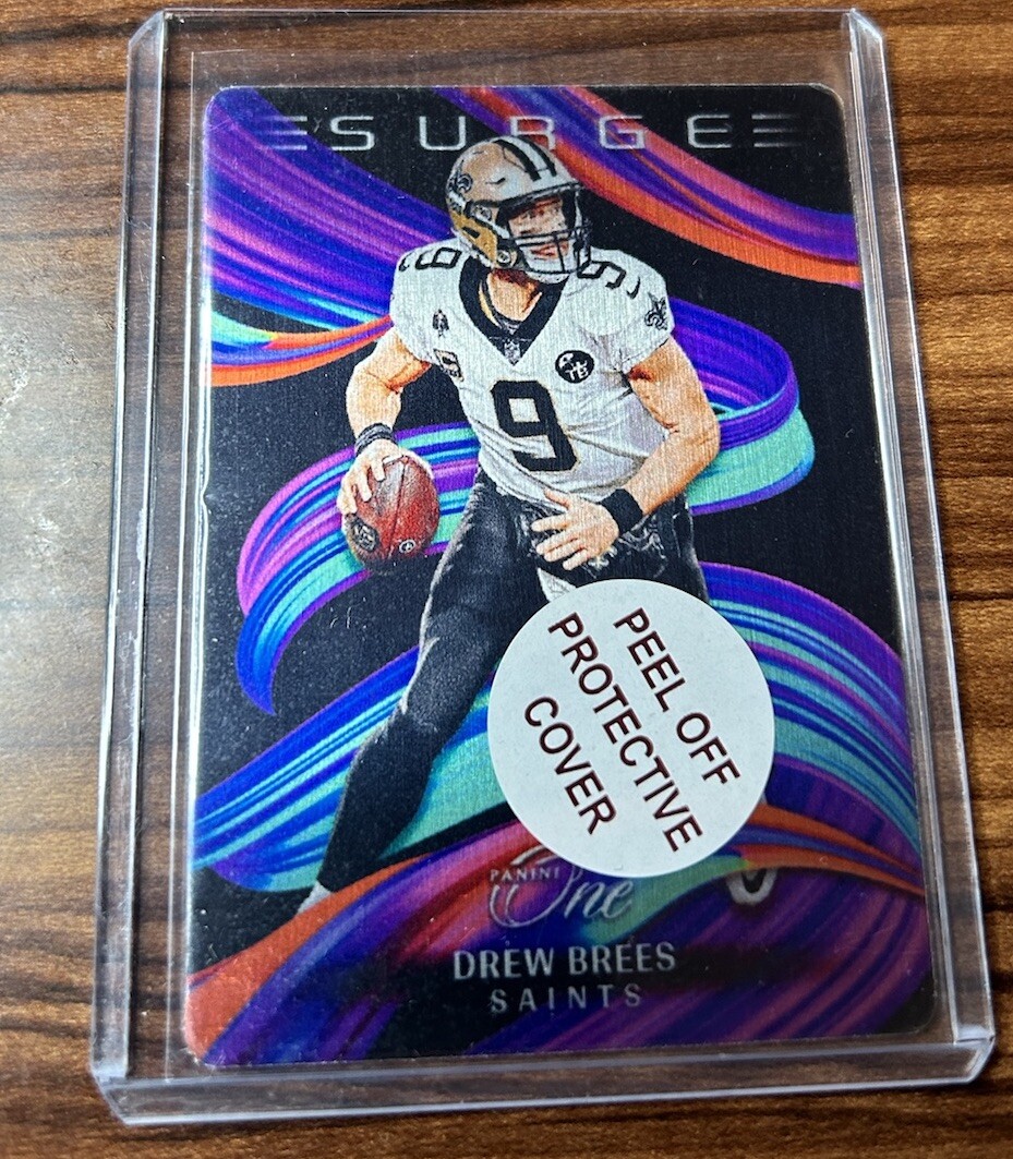 2023 Panini One Surge Metal Case Hit SSP Drew Brees New Orleans Saints #9