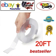 Double Sided Mounting Alien Tape Nano Tech Instantly Locks Without Screws 20 FT