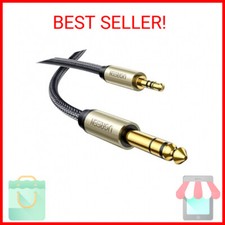 UGREEN 1/8 to 1/4 Stereo Cable - 3.5mm TRS to 6.35mm Audio Cable - Guitar to Aux
