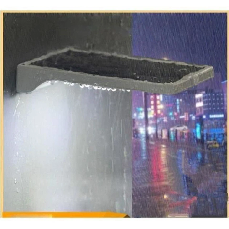 Lampe solaire 36 LED sans fil étanche avec détecteur de mouvement Exter blanc - Photo 4/4