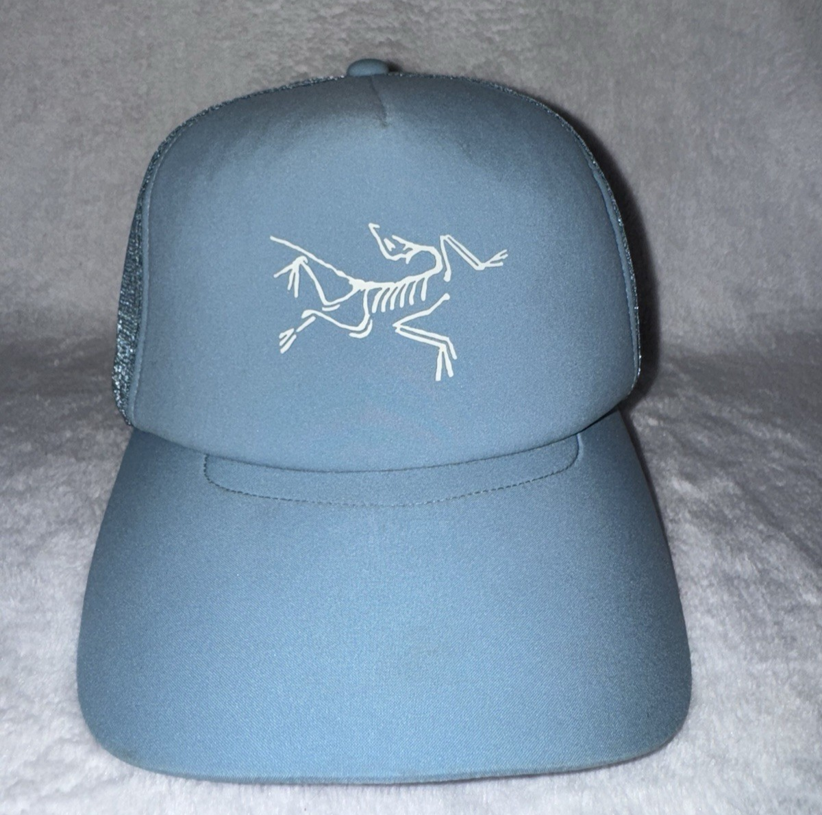 Arc'teryx Cappello Berretto Snapback OSFM Blu Maglia Camionista Cappello Curvo Regolabile