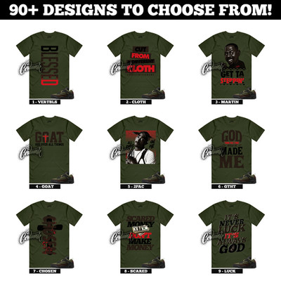Spizike Beef Broccoli Medium Olive University Red Black Baroque Brown T Shirt