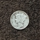 1936 Mercury Dime Winged Liberty Head 90% Silver Fine-Condition