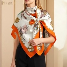 RARE VINTAGE HERMES Silk Scarf "Vaisseaux de Haut Bord" Carre 90