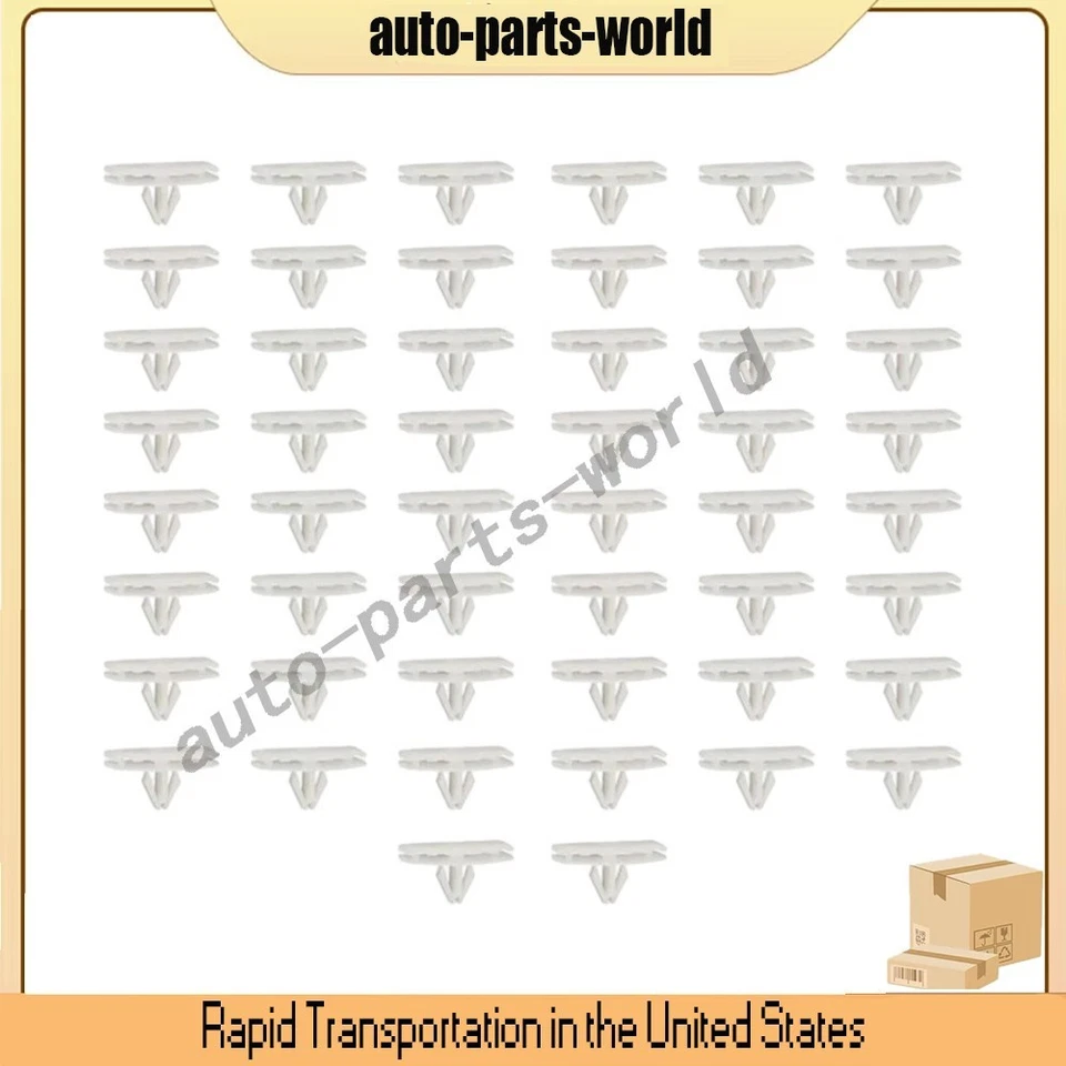 50PCS White Flare Fender Retainer Clips Plastic Fit Jeep 2018-2020 Wrangler JL J Foto 4 de 4