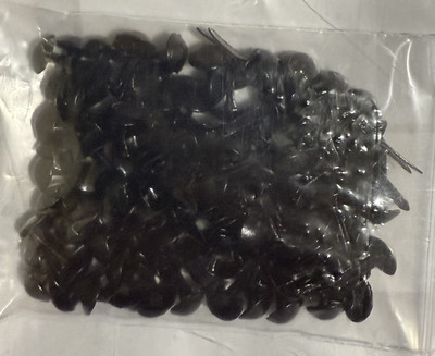 #ad Black Metal 100 Pieces 5x10mm Brads Scrapbook Card Junk Journal Office #5100 $7.82