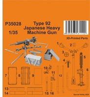 Type 92 Japanese Heavy Machine Gun 1/35 - Cmk P35028