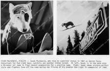 crp-63464 1988 animals dog Spuds MacKenzie Bud Light Olympic ski jump competitio
