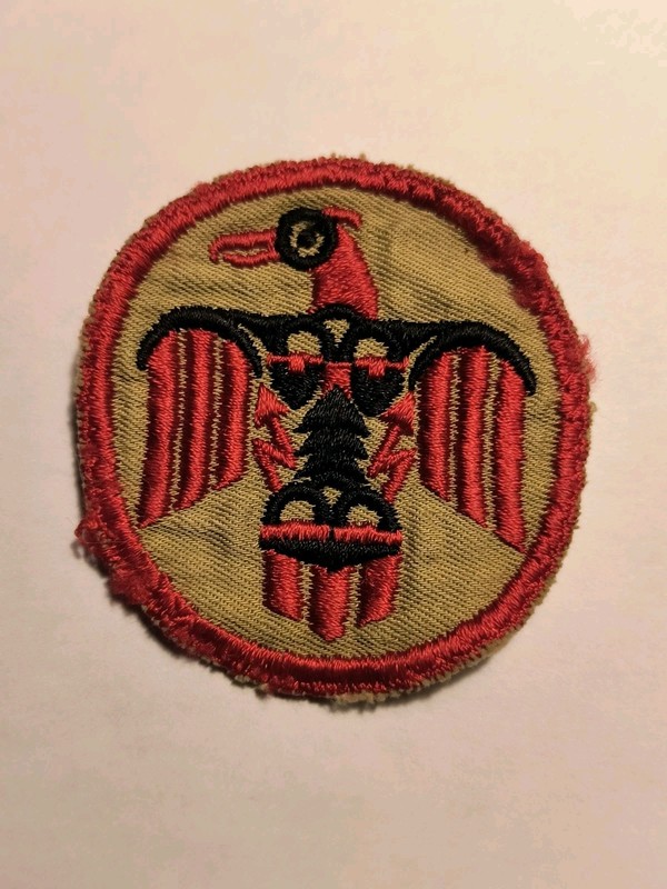 WW2 Thunderbrd School Patch, Used 