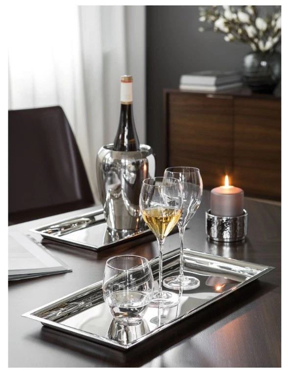 Fink Nagano Serviertablett 34x24 cm rechteckig Edelstahl Tablett - Bild 2 von 2