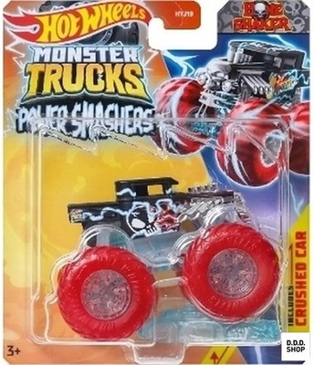 Hot Wheels 1/64 Bone Shaker Diecast Miniatur Monster Truck Power Smashers