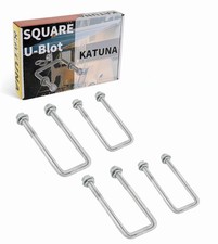 KATUNA 4Pack 1/2" x 2-1/16"x Hot Dip D-1/2" x W 2-1/16" xL 6-5/16", Silver
