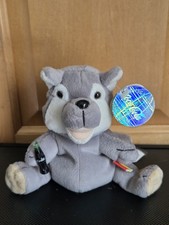 Plush 1999 Coca Cola Howls The Wolf Romania Bean Bag