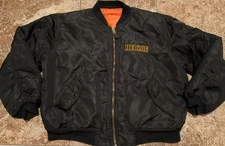VINTAGE MILITARY US AIR FORCE FLYER’S BOMBER JACKET ( MENS XL ) BLACK HERZOG