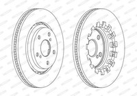 2X Ferodo DDF2268C Bremsscheibe FüR Mitsubishi