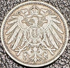 GERMANY 1901 - E 10 PFENNIG GERMAN EMPIRE COIN RL3127