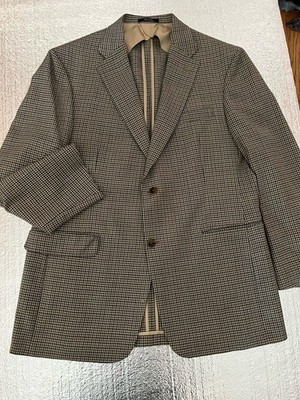Austin Reed Sports Coat Men's Size 42R Blue Plaid Blazer By