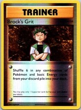 Brock's Grit Uncommon XY - Evolutions 74/108 LP Reverse Holo Pokemon Card