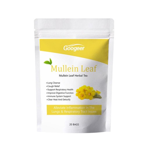 20pcs Mullein Leaf Tea Bags Herbal Lung Cleansing Breathing Cough Relieve Tea, - Picture 8 of 15