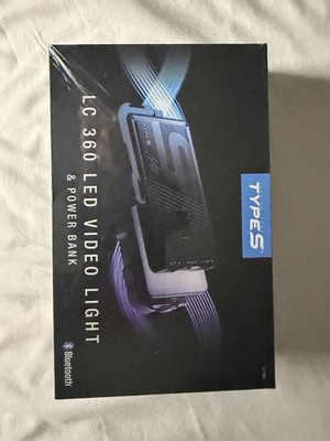 TYPE S x Larry Chen LED Video Light and Power Bank RGB 4 Modes 21 Color Effects