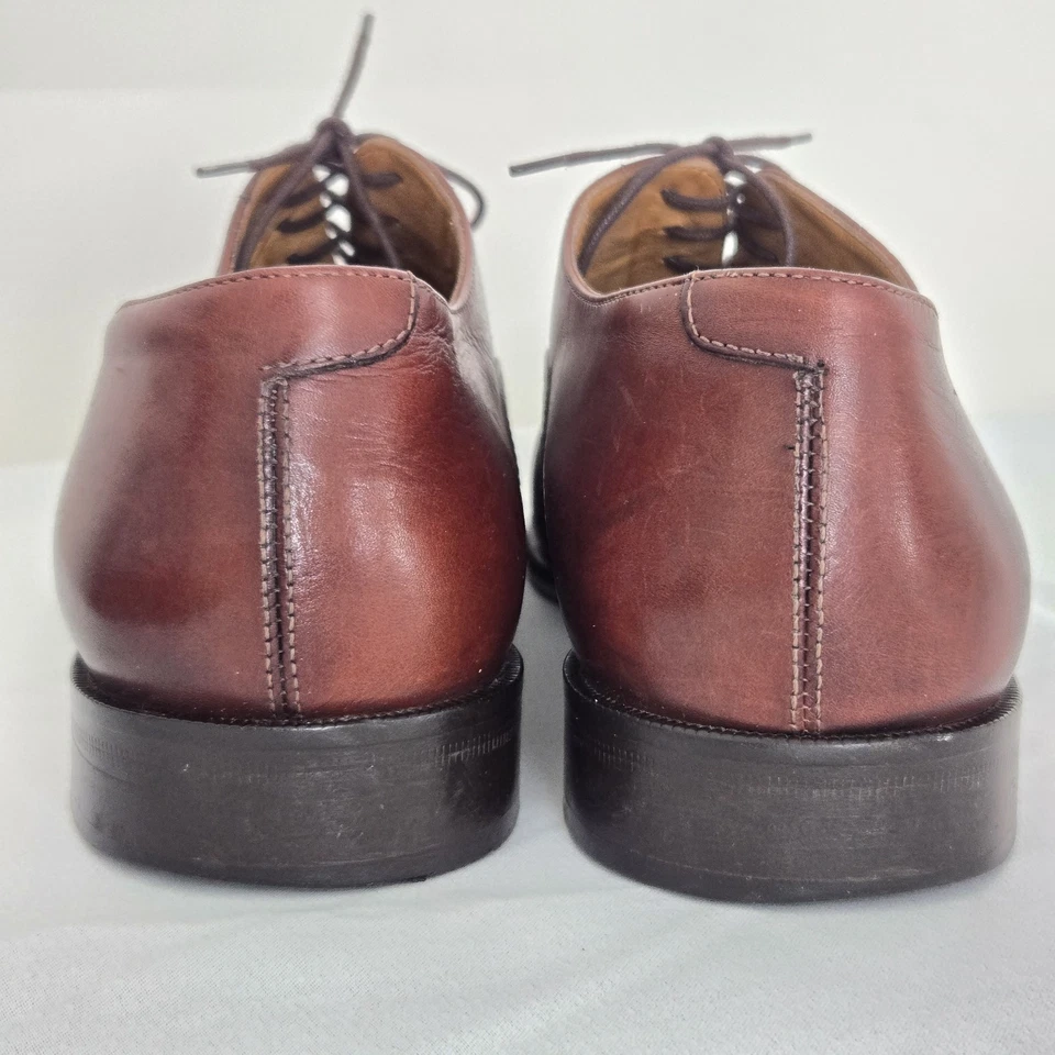 Zapatos John W Nordstrom Para Hombre 12M Marrón Clásicos Puntera Con Cordones Oxford Hechos en Italia Foto 3 de 4