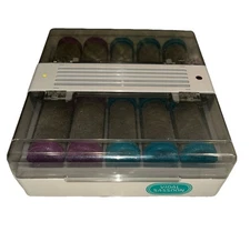 Vintage Vidal Sassoon Hot Curlers 10 Velvet Flocked Hot Rollers VS371 W Clips