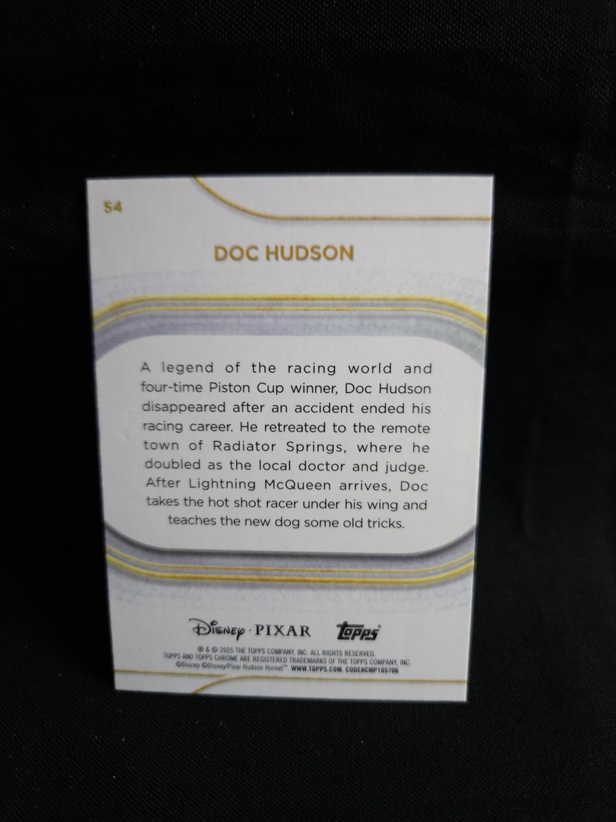 2025 Topps Chrome Disney #54 Doc Hudson Cars | eBay