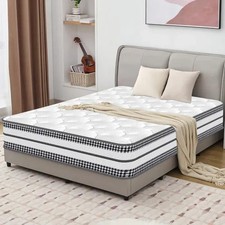 Matelas 90x200 Mémoire de Forme & Ressorts Ensachés 25cm Hybride H3 Ferme Neuf