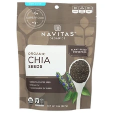 Organics Chia Seeds 8 Oz  by Navitas Organics