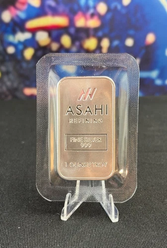 1 Ahasi Bar 1 Troy oz.999 Silver. Sealed bullion bar for collecting