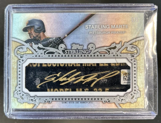 2020 Topps Sterling Starling Marte Bat Nameplate #1/1