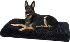 Washable Dog Bed Anti-Slip Dog Crate Beds Deluxe Plush Kennel Pad Comfy Pet Slee
