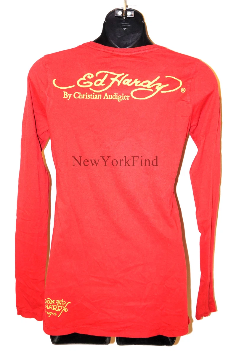NEW ED HARDY Christian Audigier PLATINUM Golden ROSE of Love