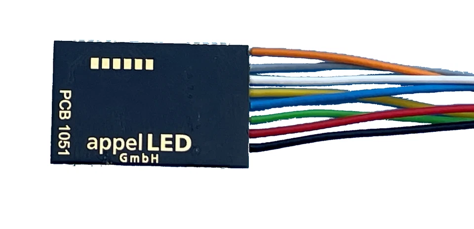 NEU: Appel Lokdecoder Version 2025 DCC/MM 8-pol. NEM652 Stecker für H0, TT, N - Bild 2 von 3