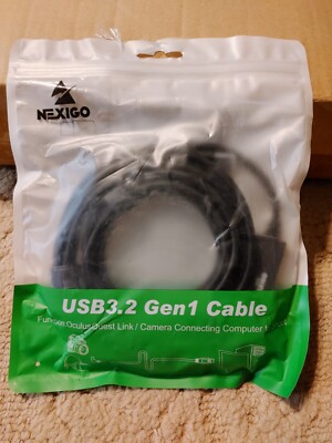 USB C 3.2 16 ft Gen 1 Cable Oculus Quest Link. New. A To C Cable