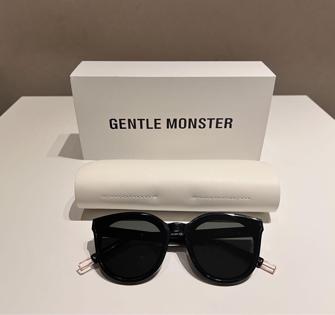 GENTLE MONSTER ブラック サングラス ケース付き GENTLE MONSTER ブラックサングラス ケース付き - メルカリ